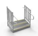 ADA Compliant Metal Stairs