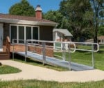 Durable wheelchair ramps made from Aluminum.