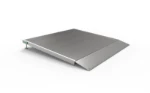 Smooth, aluminum driving surface for standalone threshold wheelchair ramps.
