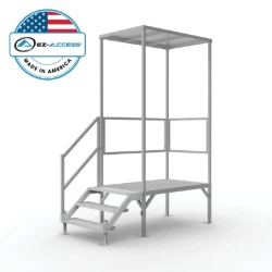Fortress OSHA Steps with Canopy