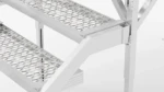 Grip Grate tread for metal jobsite steps