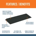 1.5 inch rubber ramp features