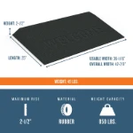 2.5 inch ramp dimensions