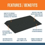2.5 inch rubber ramp features