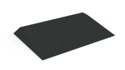 2.5 Inch Black Welcome Rubber Threshold Ramps