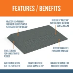 2.5 inch rubber ramp features