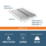 4  foot folding ramp dimensions