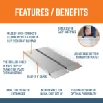 5  foot folding ramp features