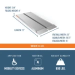6 foot folding ramp dimensions
