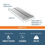 7 foot folding ramp dimensions