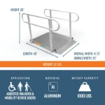 4 foot gateway ramps dimensions