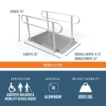 5 foot gateway ramps dimensions