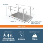 6 foot gateway ramps dimensions