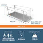 8 foot gateway ramps dimensions