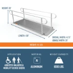 9 foot gateway ramps dimensions
