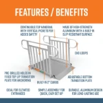 4 Foot Gateway 3G Ramps with Picket Handrails Features