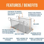 6 Foot Gateway 3G Ramps with Picket Handrails Features