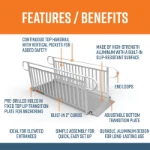 8 Foot Gateway 3G Ramps with Picket Handrails Features