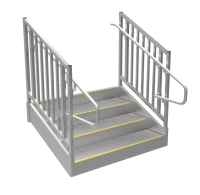ADA Compliant Aluminum Stairs