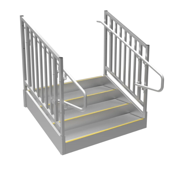 ADA Compliant Aluminum Stairs