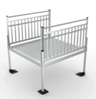5x4  Platform with Vertical Pickets for the Pathway 3G Handicap Ramp System