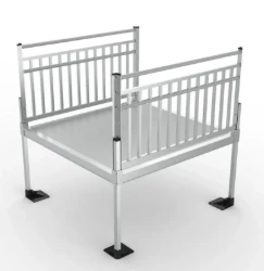 5x4  Platform with Vertical Pickets for the Pathway 3G Handicap Ramp System