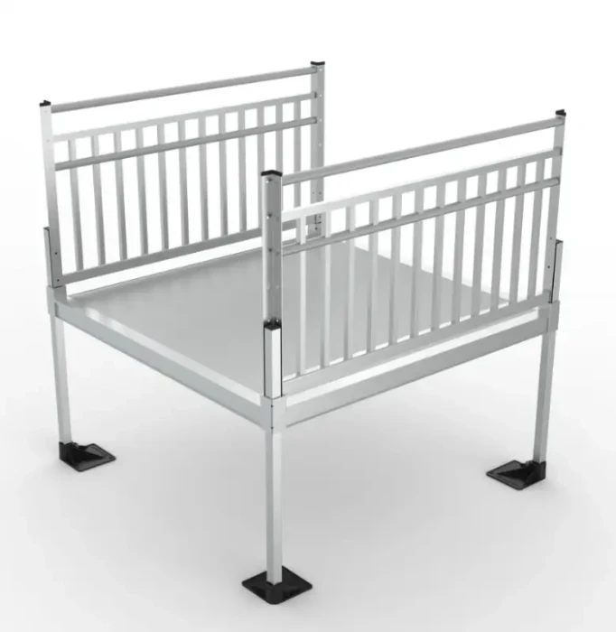 5x4  Platform with Vertical Pickets for the Pathway 3G Handicap Ramp System