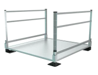 Low profile platform with support legs