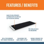 12 inch entry plate features