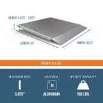 36 inch adjustable ramp dimensions