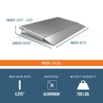 24 inch adjustable ramp dimensions