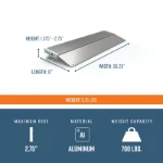 12 inch adjustable ramp dimensions