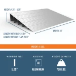 5 inch threshold ramp dimensions