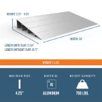 4 inch threshold ramp features