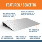 4 inch threshold ramp features