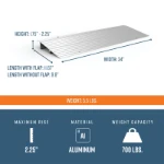 2 inch threshold ramp dimensions