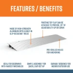 1.5 inch threshold ramp features