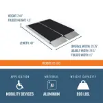 4 Foot Suitcase Ramp dimensions