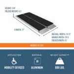 6  Foot Suitcase Ramp specifications