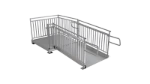 6 Foot Ramp with Vertical Picket Handrails