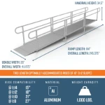 Picture of EZ-ACCESS® PATHWAY®  3G Solo Straight Wheelchair Ramp Kits