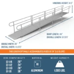 Picture of EZ-ACCESS® PATHWAY®  3G Solo Straight Wheelchair Ramp Kits