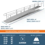 Picture of EZ-ACCESS® PATHWAY®  3G Solo Straight Wheelchair Ramp Kits
