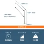 Picture of EZ-ACCESS RAILWAY Aluminum Deck Handrail System
